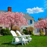 Ridgefield House in spring